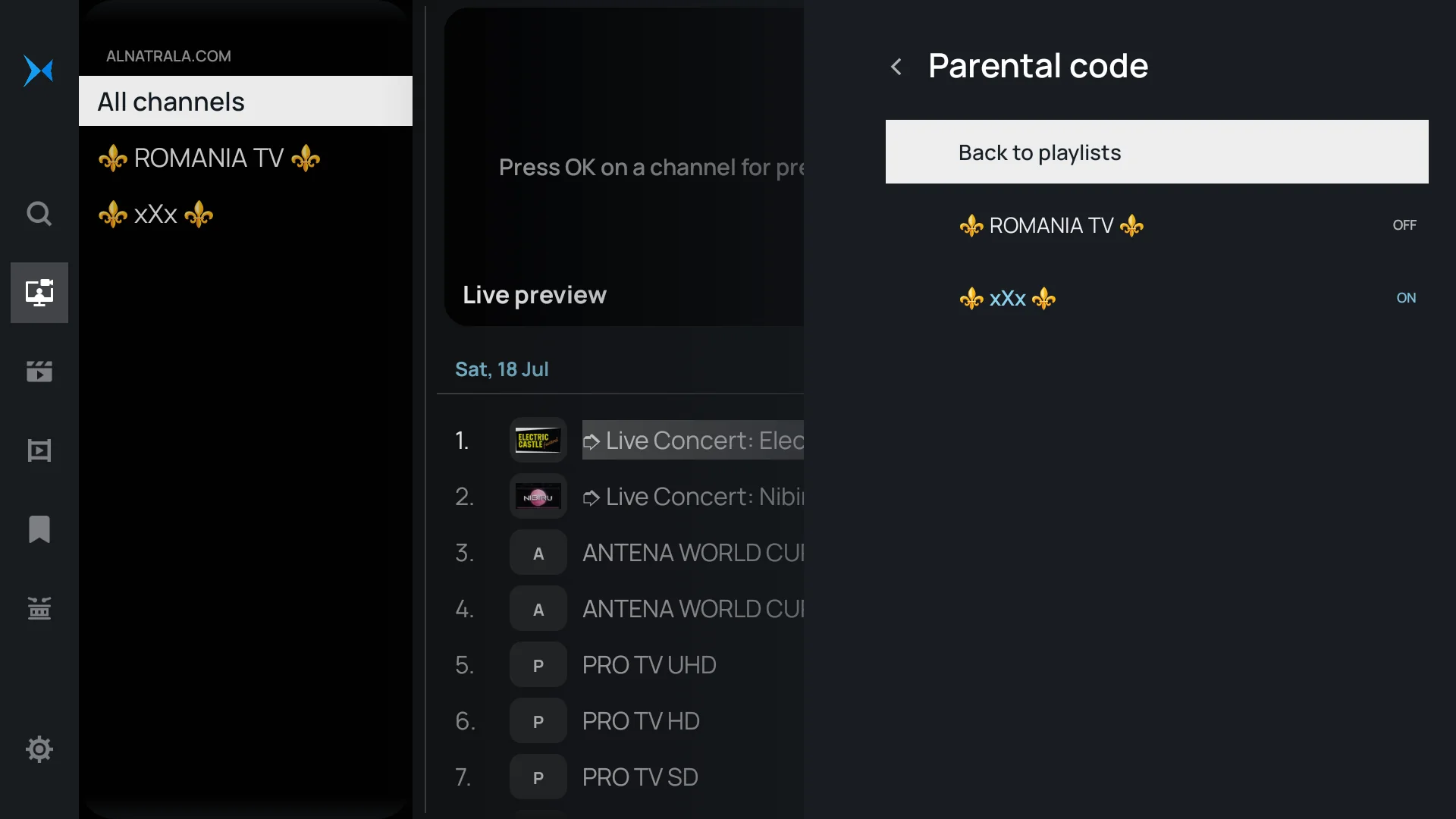 Parental control